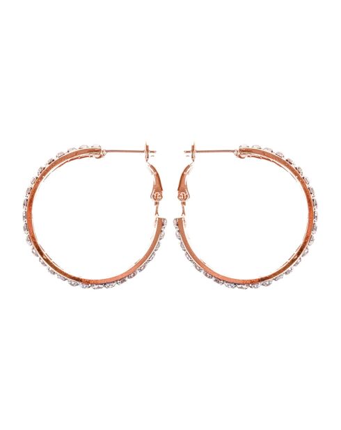 Lancior roze/witte oorbellen