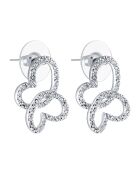 Boucles d'oreilles Heart 2 Heart argenté/blanc