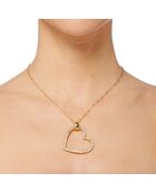 Collier Loonheart doré/blanc