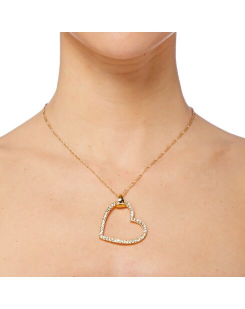 Collier Loonheart doré/blanc
