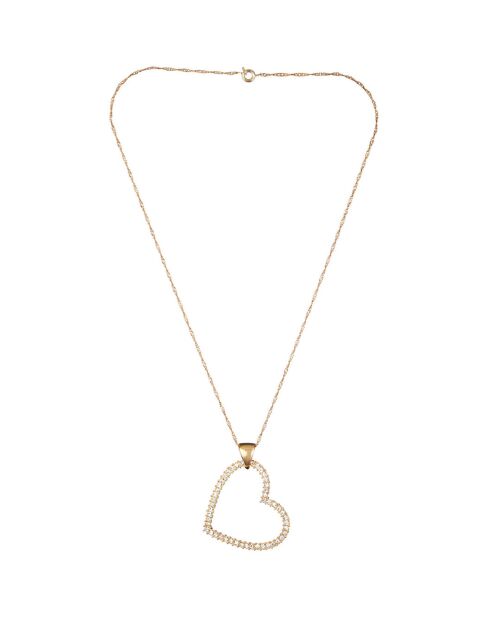 Collier Loonheart doré/blanc