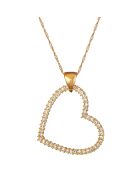 Collier Loonheart doré/blanc