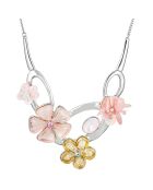 Collier Flordo argenté/rose