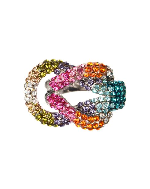 Marineo zilver/veelkleurige ring