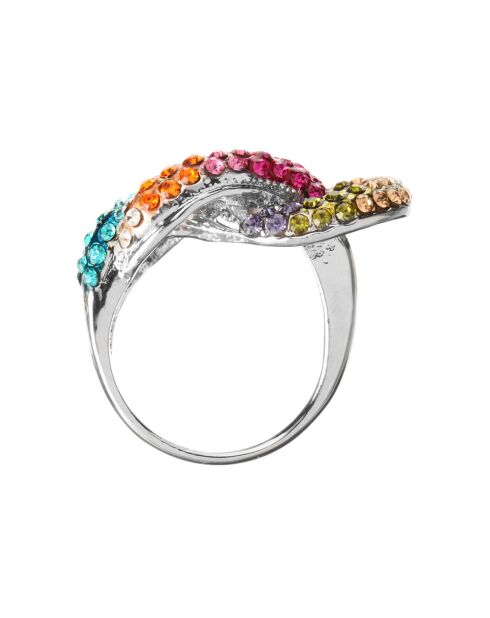 Marineo zilver/veelkleurige ring