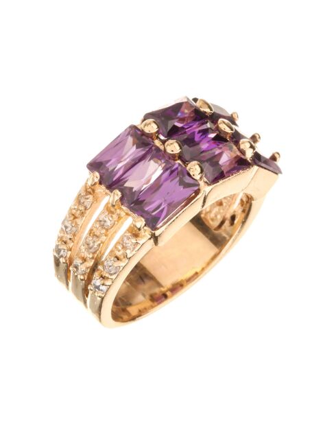 Bague Adomis doré/violet