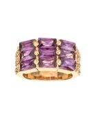 Ring Adomis gold/lila