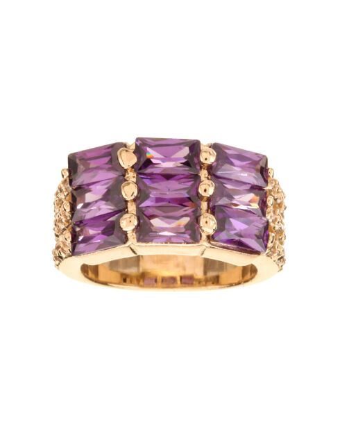 Bague Adomis doré/violet