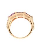 Ring Adomis gold/lila