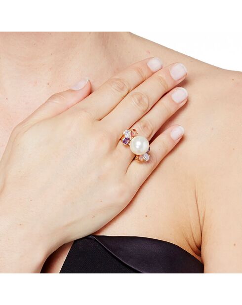 Bague Oceane doré/multicolore