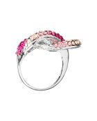 Marineo zilver/roze ring