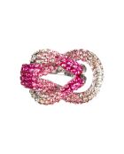 Marineo zilver/roze ring