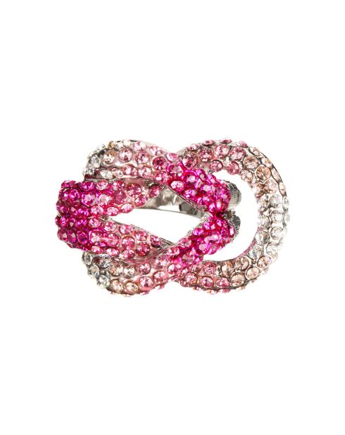 Marineo zilver/roze ring