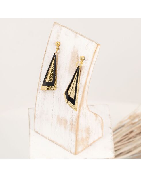 Ohrringe Roxy gold/schwarz