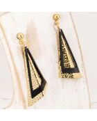 Ohrringe Roxy gold/schwarz