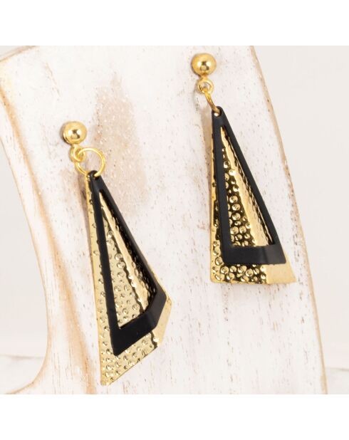 Ohrringe Roxy gold/schwarz