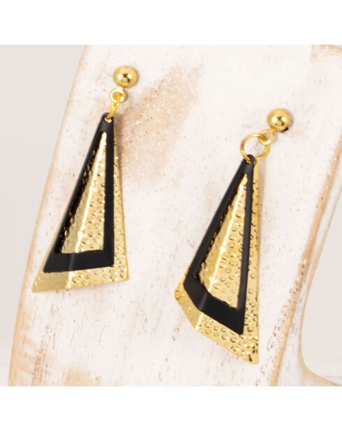 Ohrringe Roxy gold/schwarz