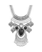 Ecussa zilver/zwarte ketting