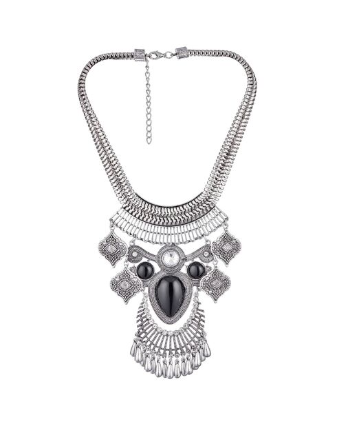 Ecussa zilver/zwarte ketting