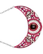 Foplaro Halskette aus Silber/Fuchsia