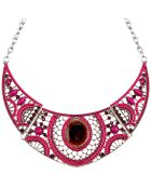 Foplaro Halskette aus Silber/Fuchsia