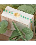 Bracelet Forest doré/vert