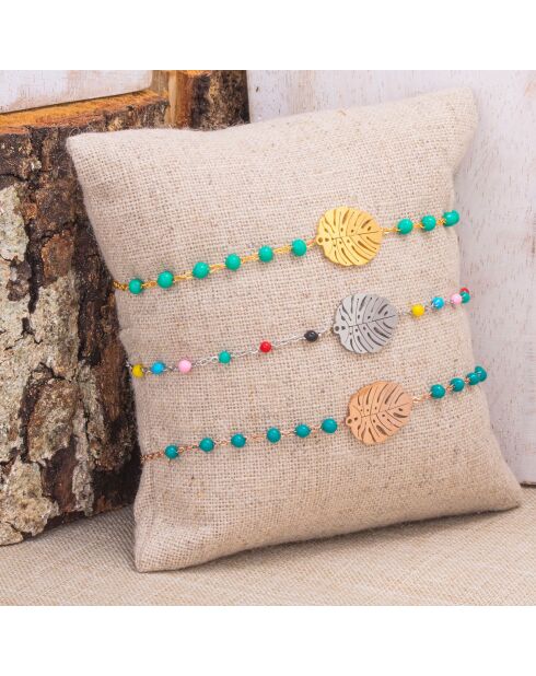 Bracelet Forest doré/vert