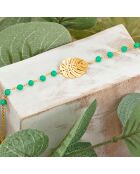 Bracelet Forest doré/vert