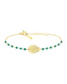 Bracelet Forest doré/vert
