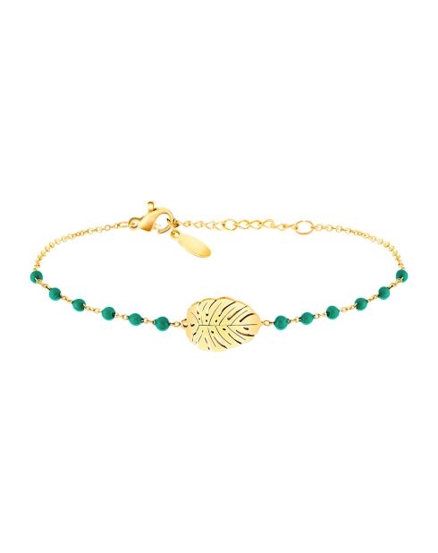 Bracelet Forest doré/vert