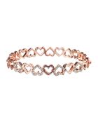 Bracelet Both Hearts rosé/blanc