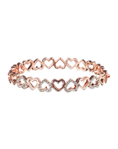 Bracelet Both Hearts rosé/blanc