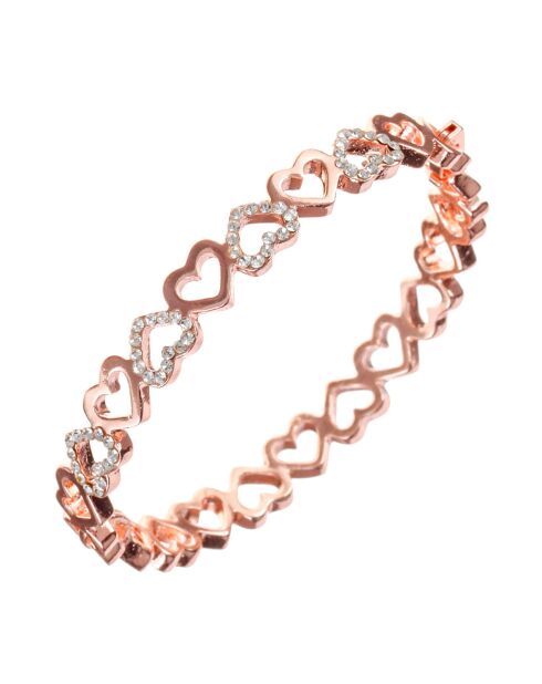 Bracelet Both Hearts rosé/blanc