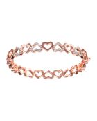 Bracelet Both Hearts rosé/blanc