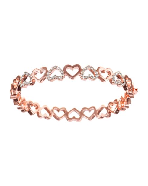 Bracelet Both Hearts rosé/blanc