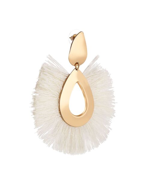 Boucles d'oreilles Vancouver doré/blanc