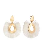 Boucles d'oreilles Vancouver doré/blanc