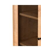 Meuble de rangement Wire chêne/noir - 40x90x110 cm