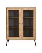 Meuble de rangement Wire chêne/noir - 40x90x110 cm
