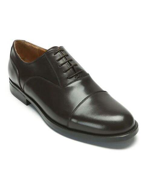 Richelieus en Cuir Edouard marron foncé