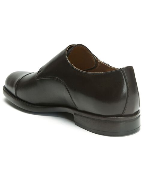 Monks en Cuir Bertrand  marron foncé