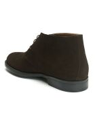 Derbies en Velours de cuir Simon marron foncé