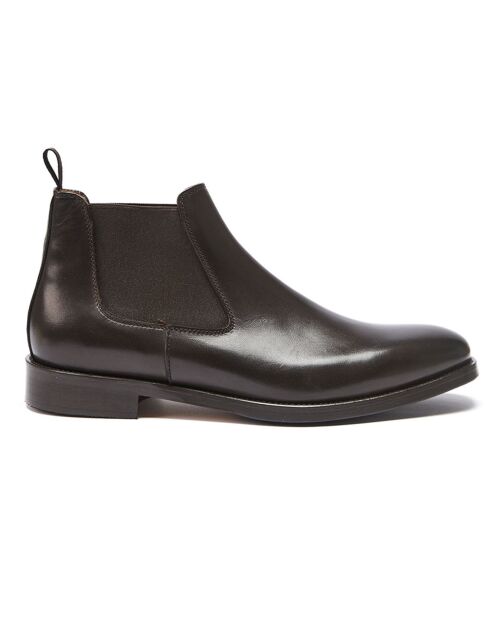 Chelsea Boots en Cuir Noé marron foncé