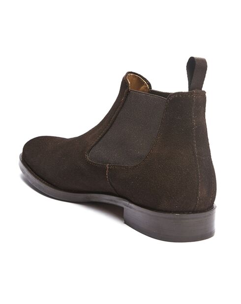 Arthur Chelsea-Stiefel aus Veloursleder in Dunkelbraun
