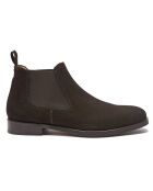 Chelsea Boots en Velours de cuir Arthur marron foncé