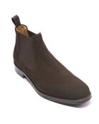 Chelsea Boots en Velours de cuir Arthur marron foncé