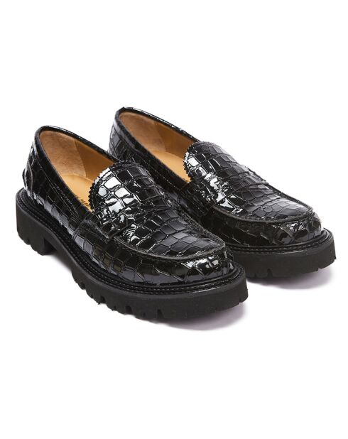 Mocassins en Cuir verni Laura noirs