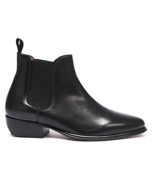 Chelsea Boots en Cuir Justine noires