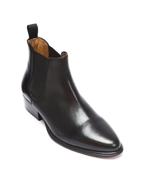 Chelsea Boots en Cuir Justine noires