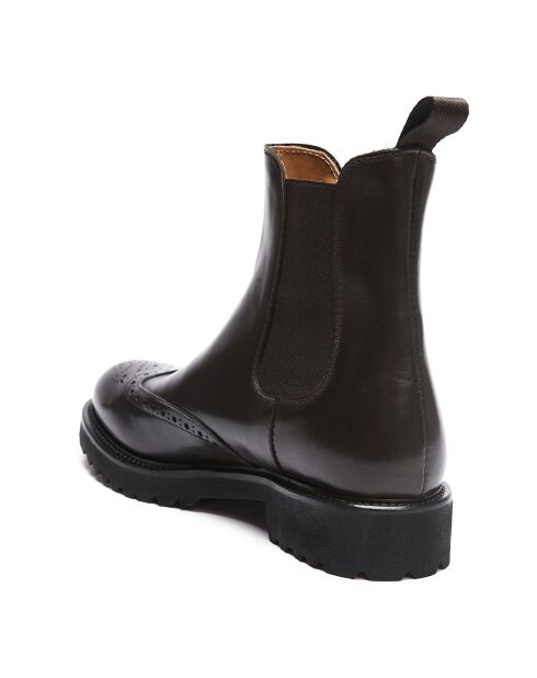 Alice donkerbruine leren chelsea-laarzen